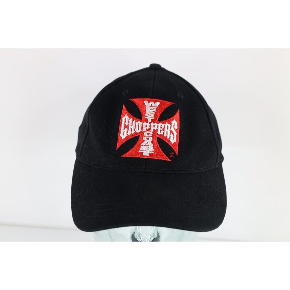 Vintage Y2K Faded Spell Out Jesse James West Coast Choppers Stretch Fit Hat Cap